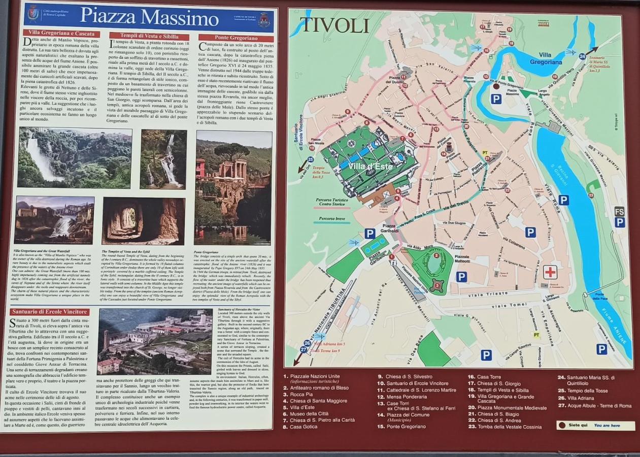 Alla Fontana Di Gemma Via Dei Sosii 69 Leilighet Tivoli Eksteriør bilde